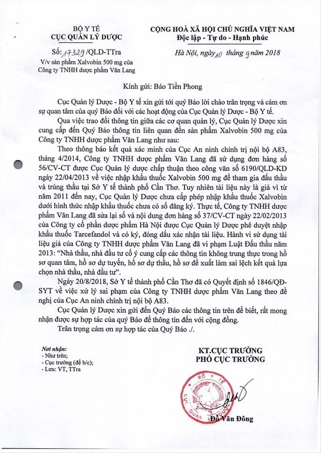 Giả mạo hồ sơ nhập khẩu thuốc điều trị ung thư - ảnh 2