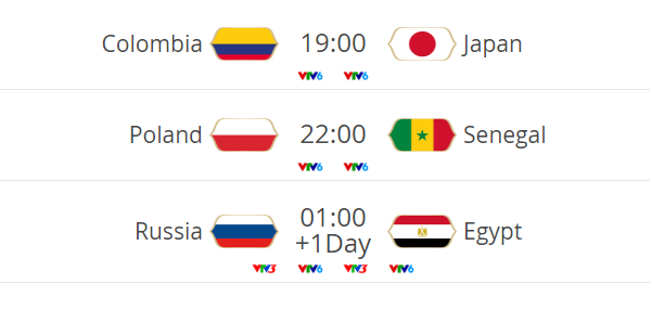 Lịch thi đấu World Cup 2018 hôm nay (19/6): Ai Cập quyết đấu với Nga - ảnh 2