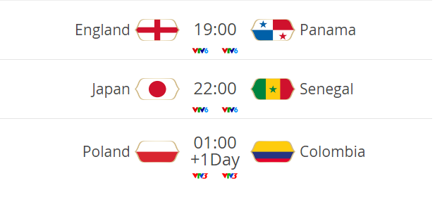 Lịch thi đấu Word Cup hôm nay (24/6): Tuyển Anh đua tranh người Bỉ - ảnh 1