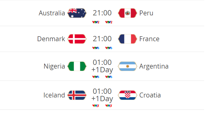 Lịch thi đấu World Cup hôm nay (26/6): Argentina tử chiến Nigeria - ảnh 1