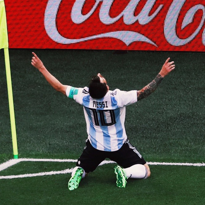 Cận cảnh Messi ghi bàn thắng thứ 100 của World Cup 2018 - ảnh 8