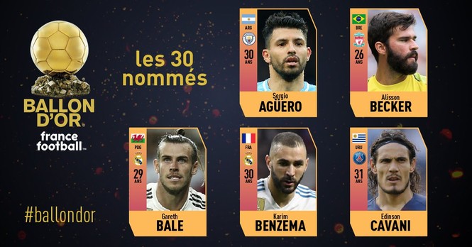Quả bóng vàng 2018: France Football công bố 30 ứng viên - ảnh 1