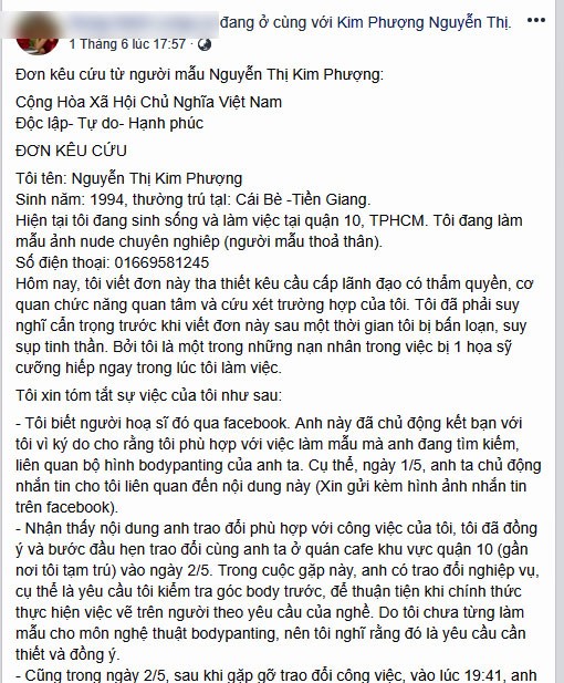 Hành trình tố cáo đến cầu cứu của mẫu khỏa thân tố Ngô Lực hiếp dâm - ảnh 4