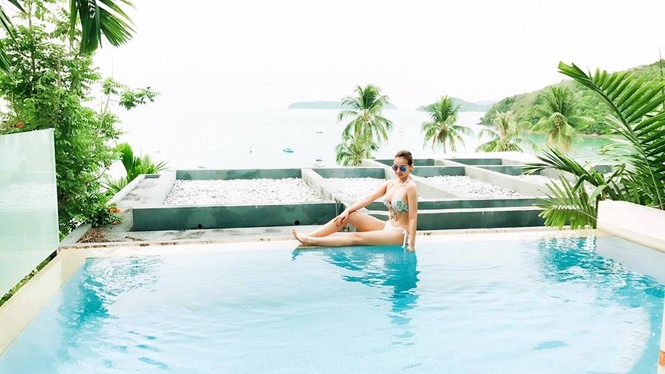 Lã Thanh Huyền khoe dáng sexy đầy cuốn hút với bikini - ảnh 3