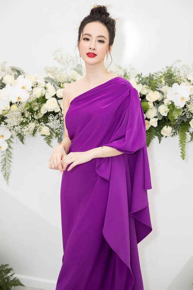 Angela Phương Trinh mặc đầm tím lệch vai, khoe làn da trắng ngần - ảnh 3