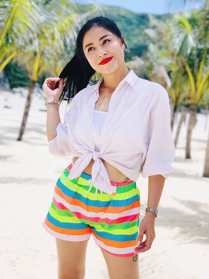 Bất ngờ với những hình xăm trên cơ thể của MC Hoàng Linh - ảnh 7