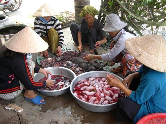 Độc đáo nghề 'thổi nước' vào hang bắt chuột đồng ở miền Tây - ảnh 16
