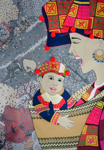 hoạ sĩ tranh vải Nguyễn Thu Huyền - ảnh 2