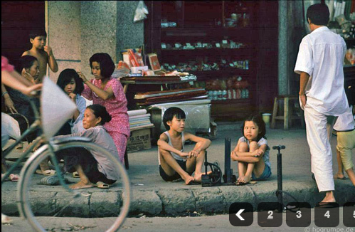 Những đứa nhóc Hà Nội ngày ấy cũng có thể bơm xe đạp