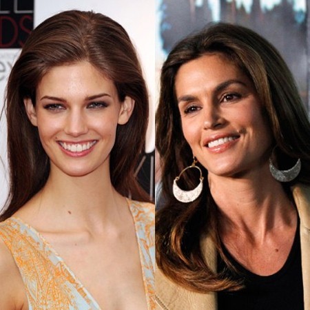 Chân dài Mỹ Kendra Spears khiến nhiều người lầm tưởng là con gái của Cindy Crawford