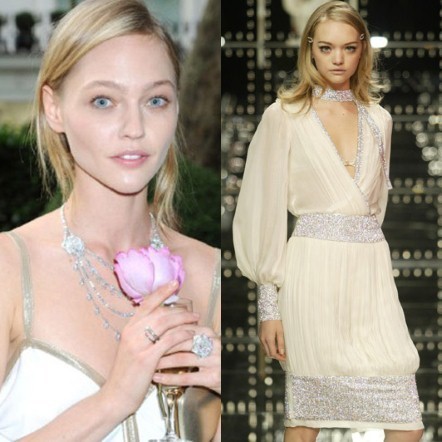 Rất nhiều nhiếp ảnh gia đã nhầm lẫn người mẫu Nga Sasha Pivovarova (trái) với Gemma Ward khi họ xuất hiện trên sàn catwalk