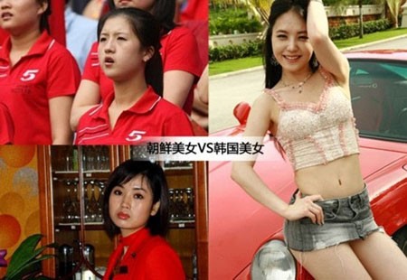 Phong cách ăn mặc mạnh mẽ và kín đạo của thiếu nữ Triều Tiên (trái)