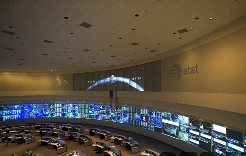 Phòng điều khiển hiện đại của nhà mạng AT&T, Mĩ