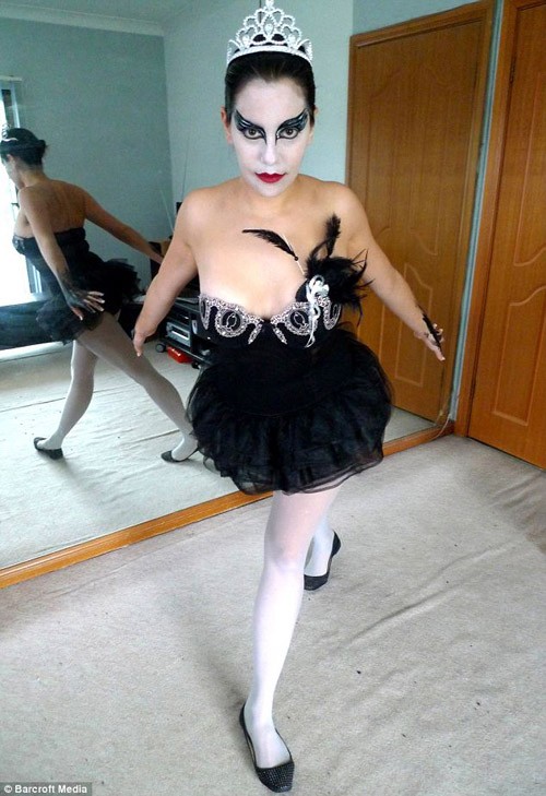 Hóa thân thành thiên nga đen trong bộ phim Black Swan