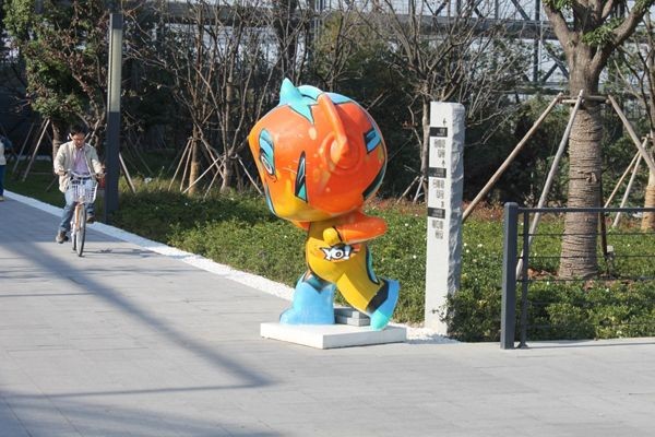 Alibaba cũng bố trí nhiều linh vật trong khuôn viên để trang trí