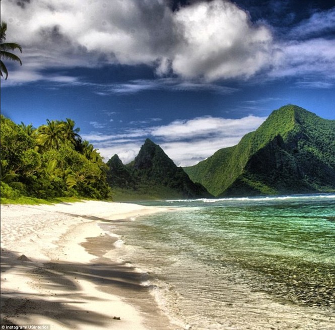 Cát trắng và vùng biển nhiệt đới của Công viên quốc gia American Samoa