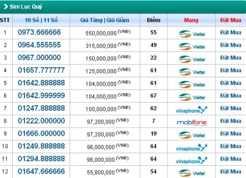 Sim giá nửa tỷ đồng xếp tủ chờ khách mua - ảnh 1