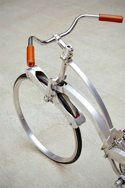 Xe đạp gọn bằng chiếc ô - ảnh 2