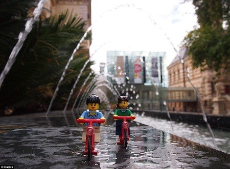 Chùa Một Cột, biển Hội An... trên bộ ảnh lego gây sốt - ảnh 30