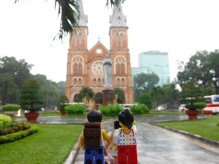 Chùa Một Cột, biển Hội An... trên bộ ảnh lego gây sốt - ảnh 17