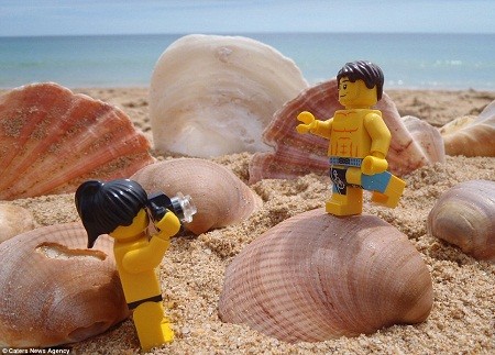 Chùa Một Cột, biển Hội An... trên bộ ảnh lego gây sốt - ảnh 29