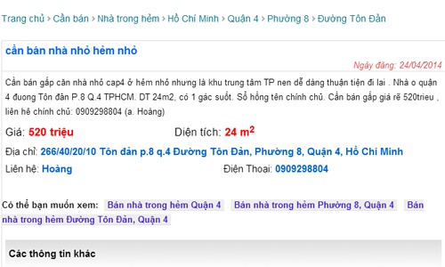 400 triệu đồng vẫn đủ mua nhà nội thành Sài Gòn - ảnh 1