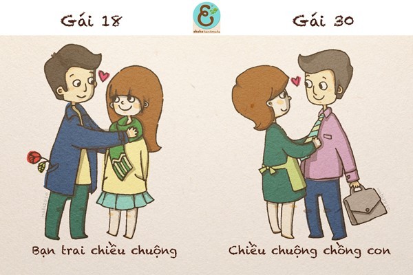Sự khác biệt giữa gái 18 và gái 30 - ảnh 6