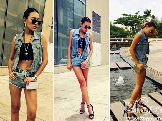 Mỹ nhân Việt khoe cặp đùi 'mật ong' với đồ ngắn - ảnh 11