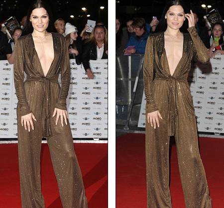 Bất chấp vòng một 'phẳng', Jessie J vẫn diện áo khoét ngực - ảnh 5