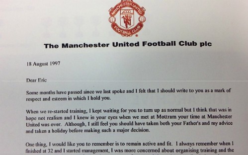 Ferguson và lá thư tri ân Cantona 18 năm trước - ảnh 1