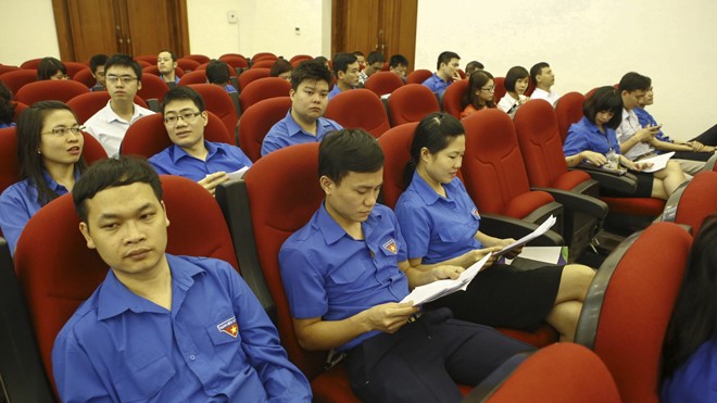 500 cán bộ đoàn chủ chốt học tập Nghị quyết Đại hội XII của Đảng - ảnh 1