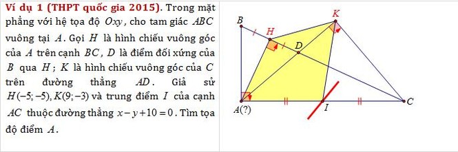 Kim chỉ nam trong việc giải bài tập Hình Oxy - ảnh 1