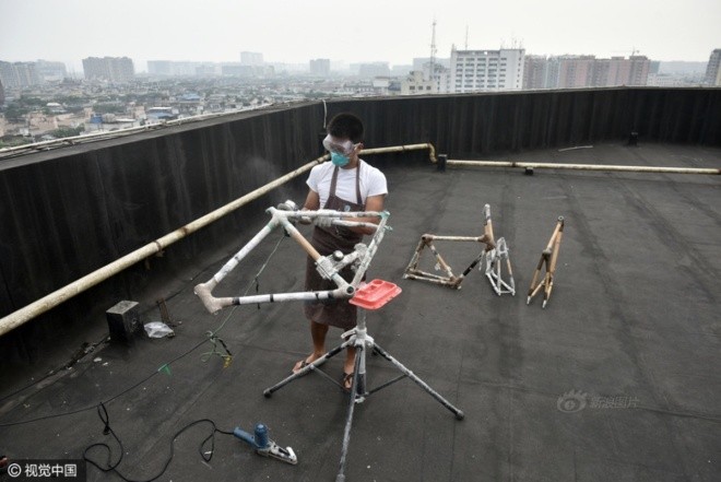 Xe đạp tre chạy nghìn cây số ở Trung Quốc - ảnh 10