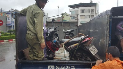 Những hình ảnh đầu tiên của cơn bão số 3 tại Quảng Ninh - ảnh 2