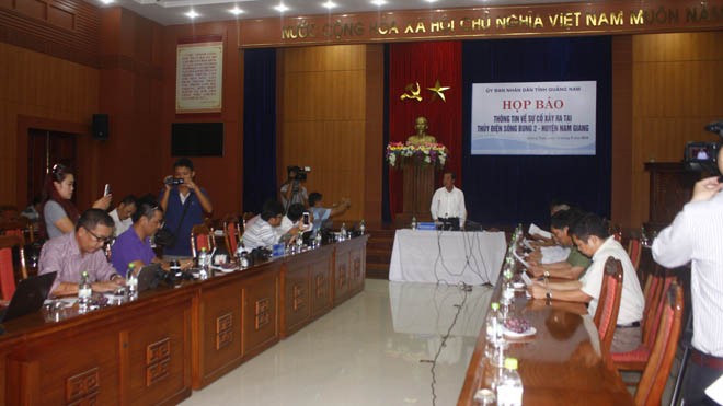 Thông tin nóng vỡ đường ống Thủy điện Sông Bung 2 - ảnh 1