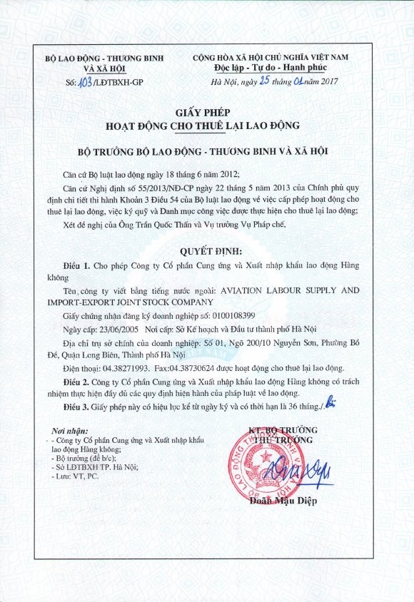 Giấy phép hoạt động cho thuê lại lao động - ảnh 2