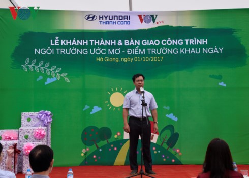 Báo Điện tử VOV - Hyundai Thành Công khánh thành trường tiểu học thôn Khâu Ngày - ảnh 2