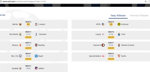 Làm thế nào để xem Champions League trên trang của UEFA? - ảnh 2