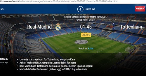 Làm thế nào để xem Champions League trên trang của UEFA? - ảnh 3