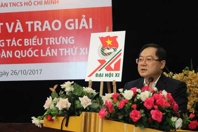 Biểu trưng Đại hội Đoàn toàn quốc lần thứ XI nhiều nét mới - ảnh 1