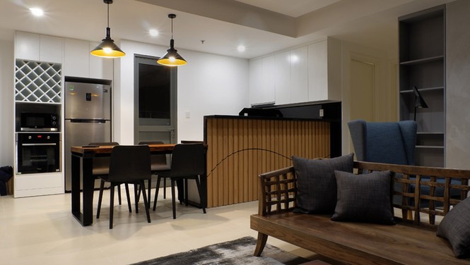 Căn hộ tông trầm 100m2 ở Sài Gòn - ảnh 5