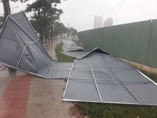 bão quật ngã cổng chào, APEC, gió bão, bão Damrey - ảnh 4