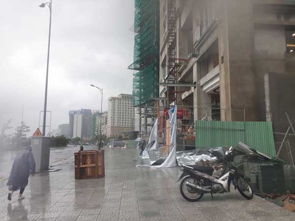 bão quật ngã cổng chào, APEC, gió bão, bão Damrey - ảnh 5