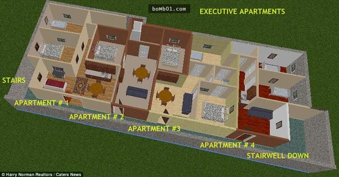 Hầm bọc thép chống bom nguyên tử sang như khách sạn 5 sao - ảnh 1