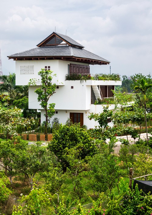 Nhà bậc thang pha kiến trúc Nhật ở Vĩnh Phúc - ảnh 3
