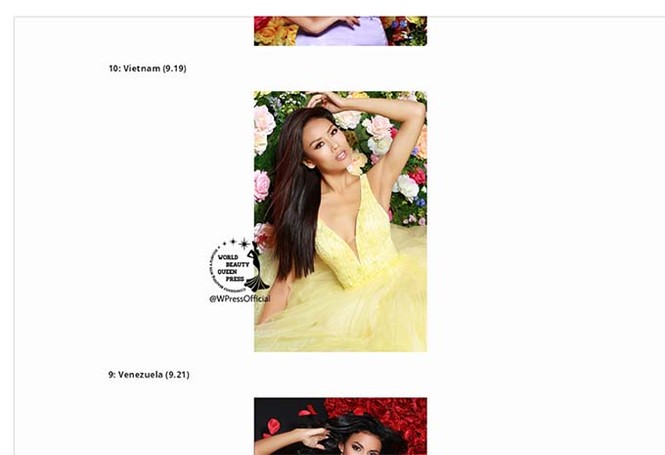 Nguyễn Thị Loan, top 10 ảnh Glamshot, Global Beauties - ảnh 3
