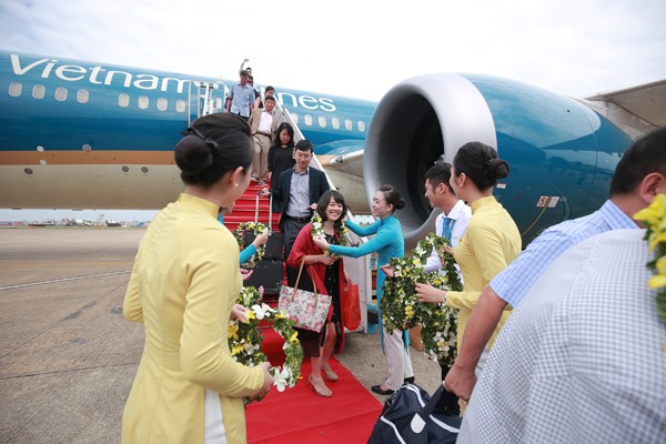 Toàn cảnh lễ đón hành khách thứ 200 triệu của Vietnam Airlines - ảnh 4