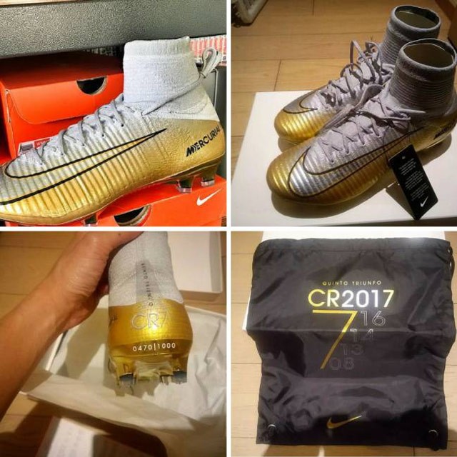 Nike làm sẵn giày kỷ niệm Quả bóng vàng thứ 5 của Ronaldo - ảnh 1