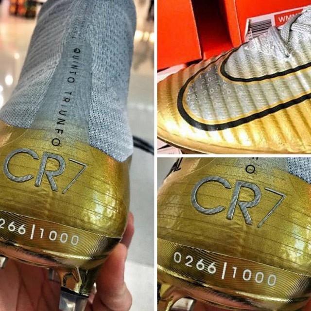 Nike làm sẵn giày kỷ niệm Quả bóng vàng thứ 5 của Ronaldo - ảnh 2