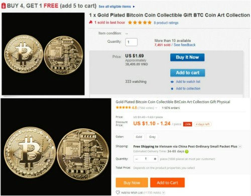 Nhộn nhịp rao bán đồng xu Bitcoin lì xì Tết - ảnh 1